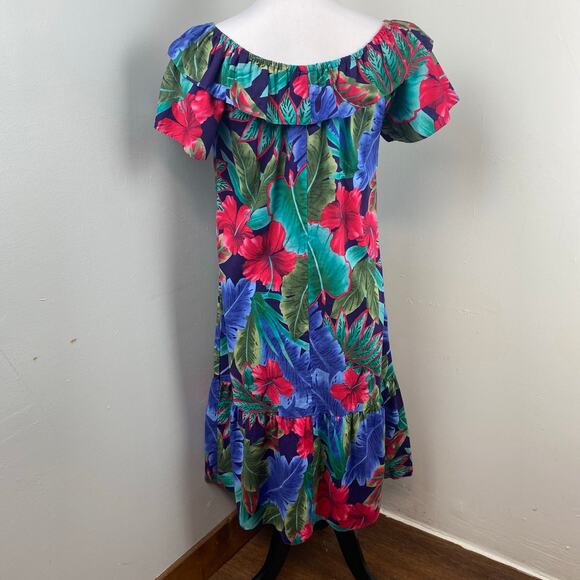 Hilo Hattie Vintage Tropical Floral Hawaiian Dress XS - Picture 5 of 7